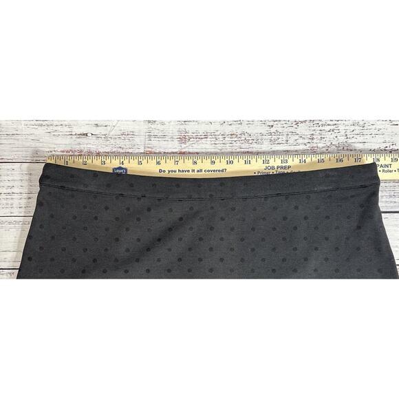 Ann Taylor Loft Petites Womens Black Polkadot Skirt size 14P - Picture 2 of 7